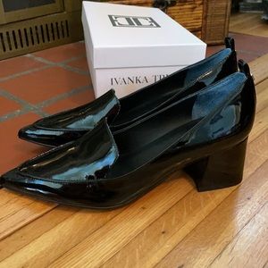 Ivanka Trump black patent leather shoes Size 10
